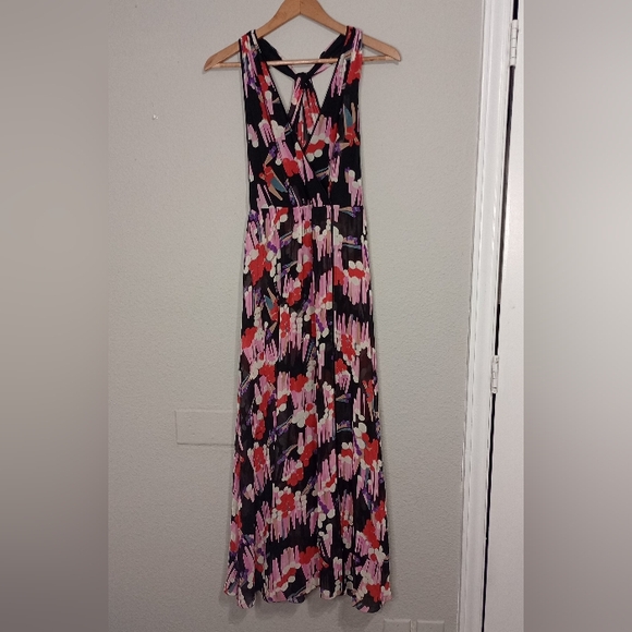Marc Jacobs Dresses & Skirts - Marc Jacobs Geo Spot Silk Georgette Midi Dress MISSING BELT AND MISSING SLIP